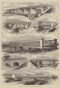 Scener på New Railway i Japan mellom Osaka og Kobe